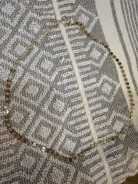 Gold Disc Station Choker Necklace - Women Jewelry